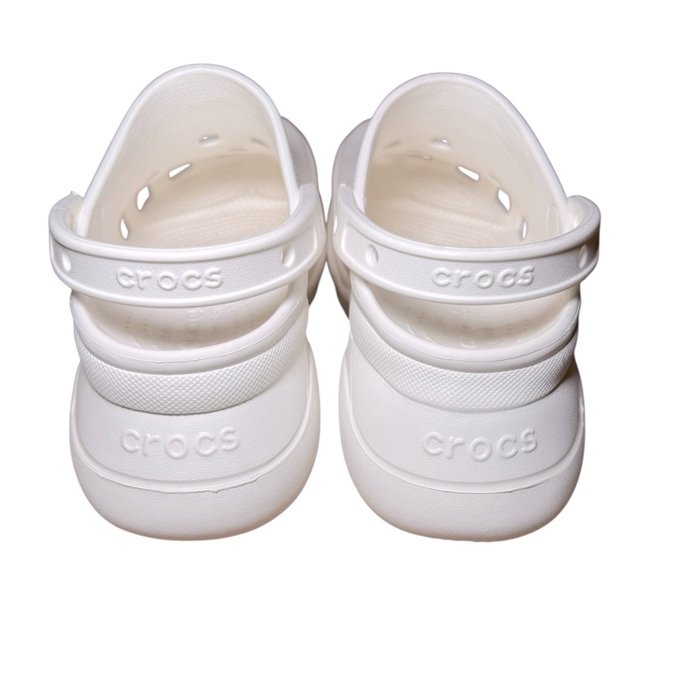 CROCS Women's Platform Bae Clogs in White